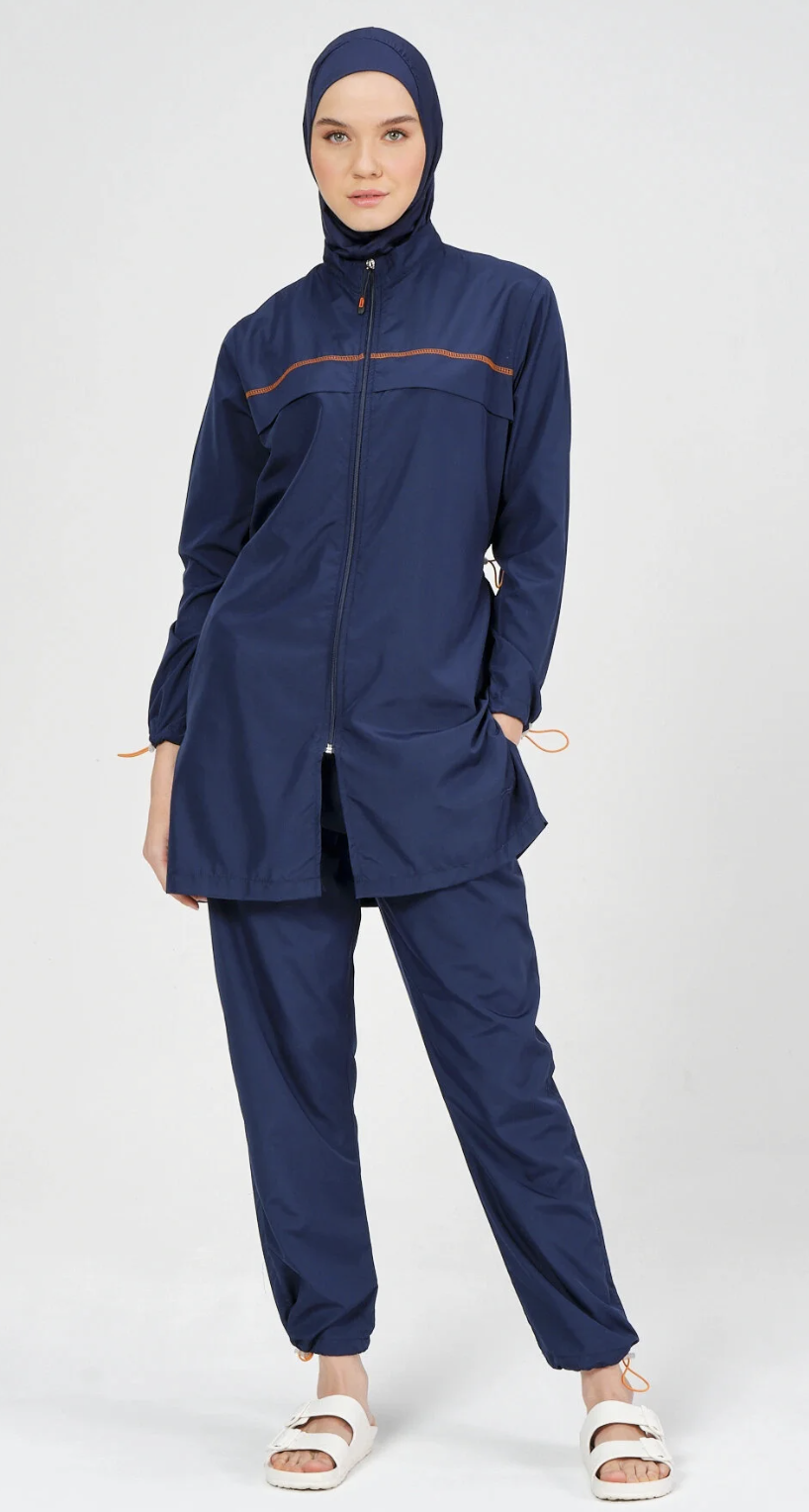 Navy Modest Swimwear Set